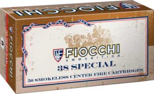 FIOCCHI 38 SPECIAL 158GR - LEAD-FP 50RD 10BX/CS