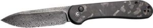 CIVIVI KNIFE ELEMENTUM 3.47" - MARBLE CARBON FIBER/BLK STNWSH