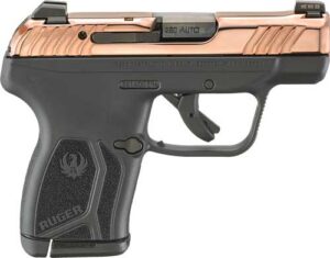 RUGER LCP MAX 380ACP FRONT - NIGHT SGT ROSE GOLD PVD SLIDE