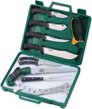 OUTDOOR EDGE GAME PROCESSOR - 11 PIECE COMBO W/CARRY CASE