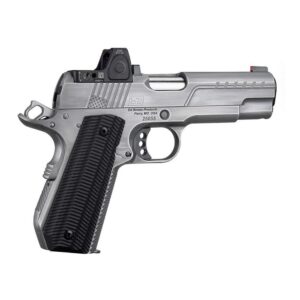 Ed Brown FX2 Compact Stainless Bobtail Handgun .45 Auto 7rd Magazine 4.25" Barrel American Flag Serrations w/Trij RMRcc