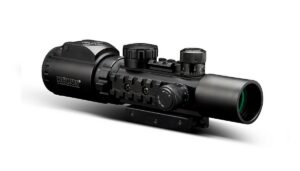 KONUSPRO AS34 Rifle Scope - 2-6x28mm 34mm SFP Engraved/Illum Mil-Dot Black Matte
